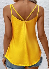 Multi Color tops,Rainbow Color tops,Ombre tops,ROTITA Ombre Multi Color Scoop Neck Camisole Top