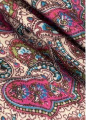 Light Camel tops,Tribal tops,ROTITA Asymmetry Tribal Print Light Camel Camisole Top