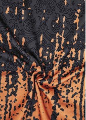 Terracotta tops,Dark Grey Marl tops,Tribal tops,ROTITA Circular Ring Tribal Print Terracotta Sleeveless Tank Top