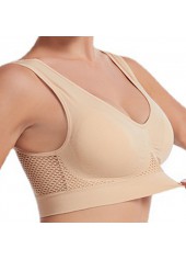 Skin Color sportswear,Plain Color sportswear,Scoop Neck Skin Color Sports Bra