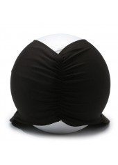 Black accessories,Plain Color accessories,Black Cutout Design Ruched Visor Hat