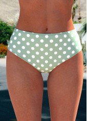 Sage Green swimwear,Dot swimwear,ROTITA Ruched Sage Green Polka Dot Tankini Set