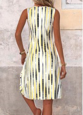 Black dresses,Yellow dresses,Ombre dresses,Everyday dresses,Casual dresses,ROTITA Breathable Ombre Black A Line V Neck Sleeveless Dress