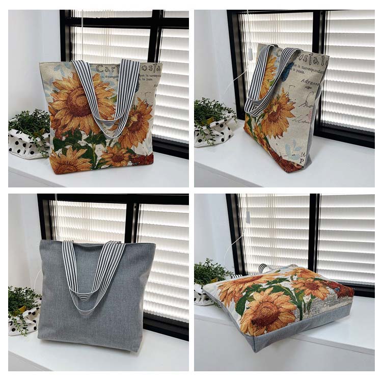 Neon Orange accessories,Plants accessories,Floral accessories,Letter accessories,Sunflower Print Neon Orange Zip Shoulder Bag