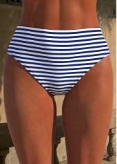 Navy swimwear,Striped swimwear,Geometric swimwear,ROTITA Cross Hem Navy Striped Tankini Set