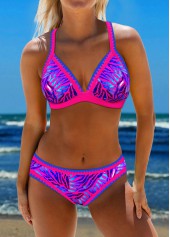 Rotita – Bikini-Set mit Heißprägung und Bindeband hinten