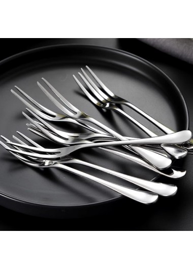 Silver accessories,Other accessories,Stainless Steel Silver Fruit Cake Dessert Fork