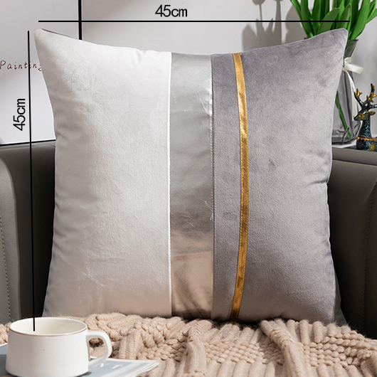coussin décoratif gris contrasté sans noyau d'oreiller