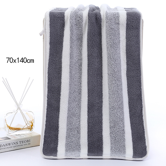 Dark Grey Marl accessories,Striped accessories,Geometric accessories,Striped Contrast Dark Grey Marl Bath Towel