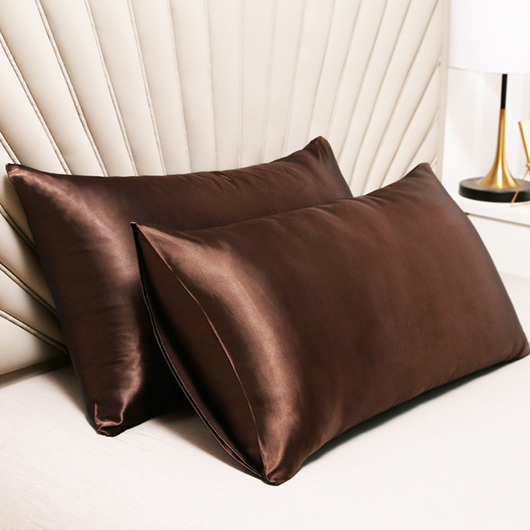 dunkler Kaffee ohne Kissenkern Polyester-Pillenbezug
