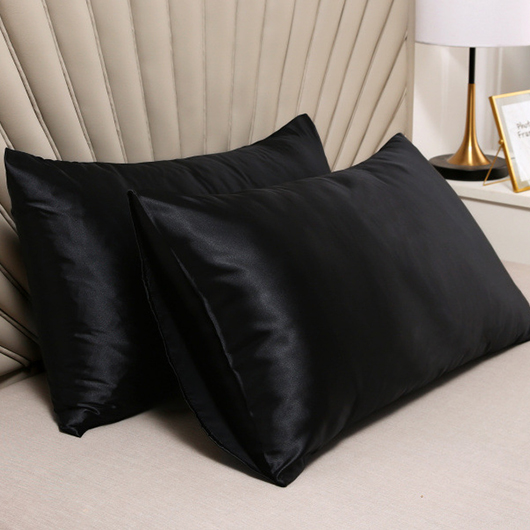 Black accessories,Plain Color accessories,Polyester Black Without Pillow Core Pillpwcase