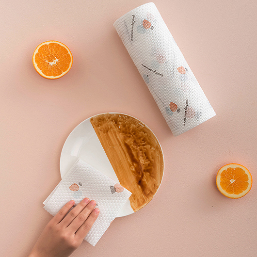 White Cloth Wet and Dry Use Kitchen Roll USD 9.98