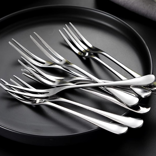 Silver accessories,Other accessories,Stainless Steel Silver Fruit Cake Dessert Fork
