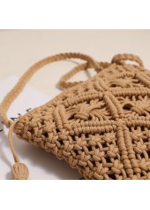 Dark Camel accessories,Plain Color accessories,Dark Camel Tassel Zip Crossbody Bag