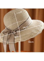 Light Camel accessories,Plain Color accessories,Contrast Stitch Bowknot Light Camel Visor Hat