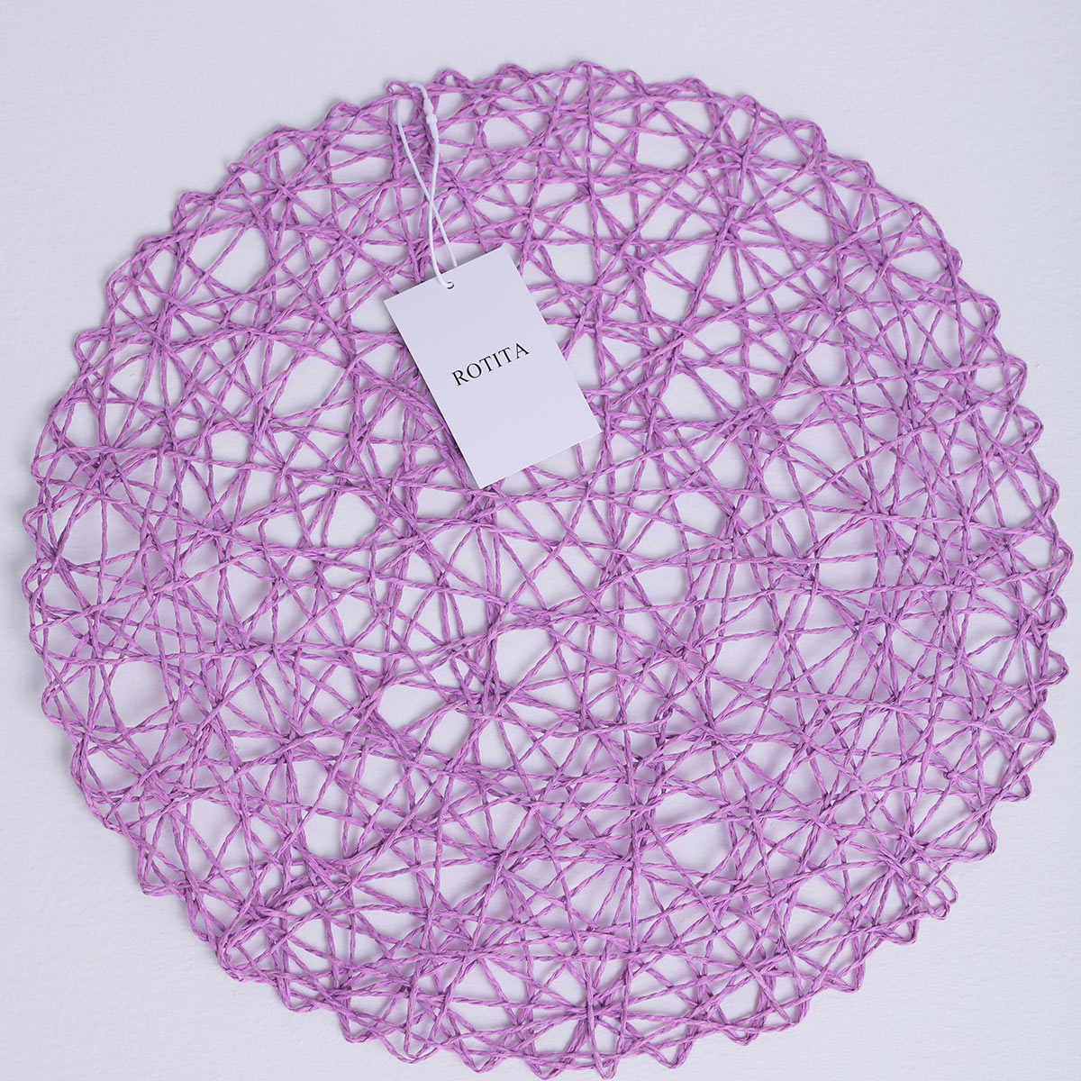 Violet accessories,Plain Color accessories,Woven Violet Round Coasters Of Paper