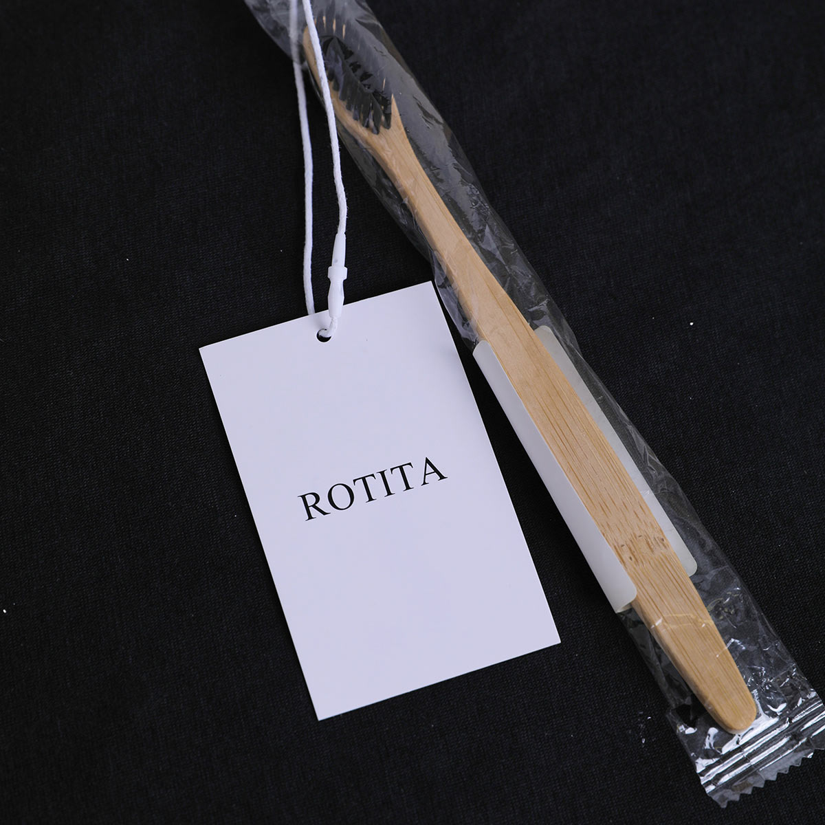 Black accessories,Black Bamboo Material Soft Bristle Toothbrush