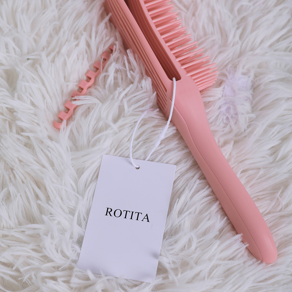 Light Pink accessories,Waterproof Light Pink Hairdressing Brush Massage Comb