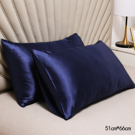 Polyester Marineblau ohne Kissenkern Pillenbezug