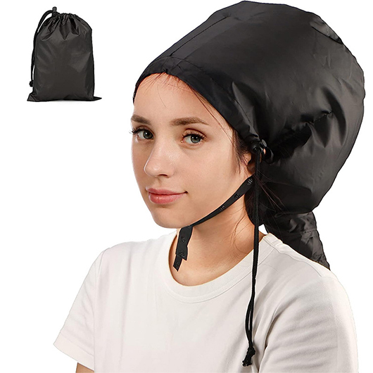 Black accessories,Plain Color accessories,Fiber Material Black Hair Drying Cap