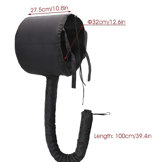 Black accessories,Plain Color accessories,Fiber Material Black Hair Drying Cap