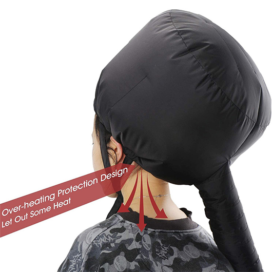 Black accessories,Plain Color accessories,Fiber Material Black Hair Drying Cap