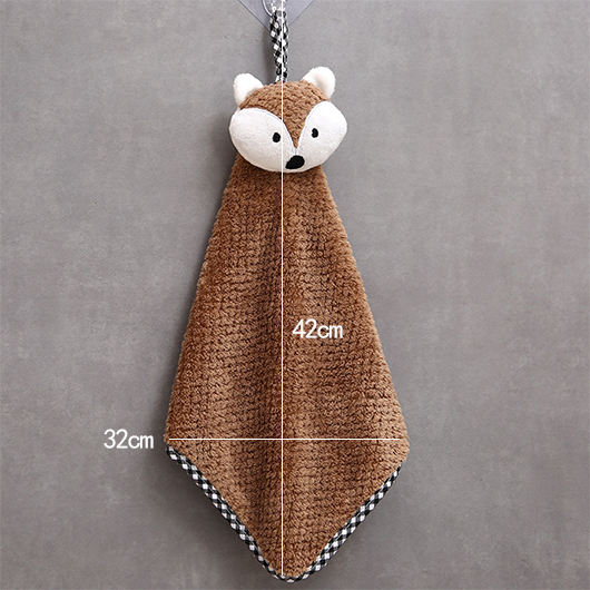 Dark Coffee accessories,Contrast Color accessories,Animal Print accessories,Bath Dark Coffee Plush Hand Towel