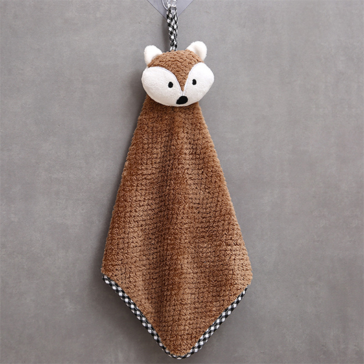 Dark Coffee accessories,Contrast Color accessories,Animal Print accessories,Bath Dark Coffee Plush Hand Towel