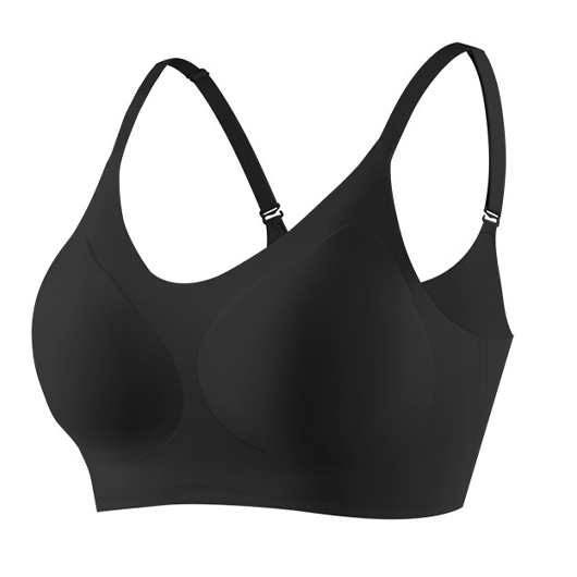 Black intimates,Plain Color intimates,Seamless Scoop Breathable Scoop Black Bra