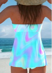 Multi Color swimwear,Ombre swimwear,ROTITA Ruffle Multi Color Ombre Tankini Set