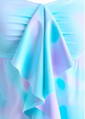 Multi Color swimwear,Ombre swimwear,ROTITA Ruffle Multi Color Ombre Tankini Set