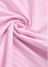 Light Pink swimwear,Tribal swimwear,ROTITA Surplice Light Pink Feathers Print Tankini Set