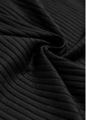 Black swimwear,Tribal swimwear,ROTITA Surplice Black Feathers Print Tankini Set