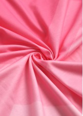 Pink plus size,Ombre plus size,Geometric plus size,ROTITA Plus Size Criss Cross Pink Ombre T Shirt