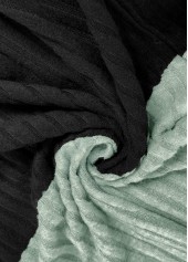 Black tops,White tops,Contrast Color tops,ROTITA Patchwork Contrast Color Long Sleeve Hoodie