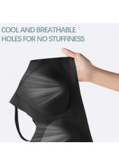 Black intimates,Plain Color intimates,Seamless Scoop Breathable Scoop Black Bra