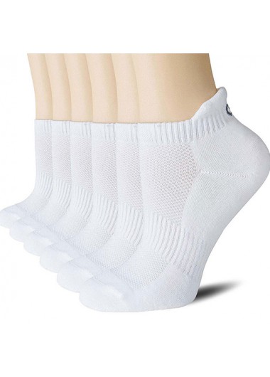 White accessories,Plain Color accessories,White Cotton Breathable Low Cut Socks