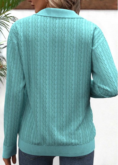 Mint Green plus size,Geometric plus size,ROTITA Plus Size Patchwork Mint Green Geometric Print Sweatshirt