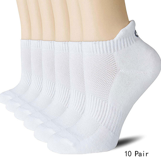 White accessories,Plain Color accessories,White Cotton Breathable Low Cut Socks