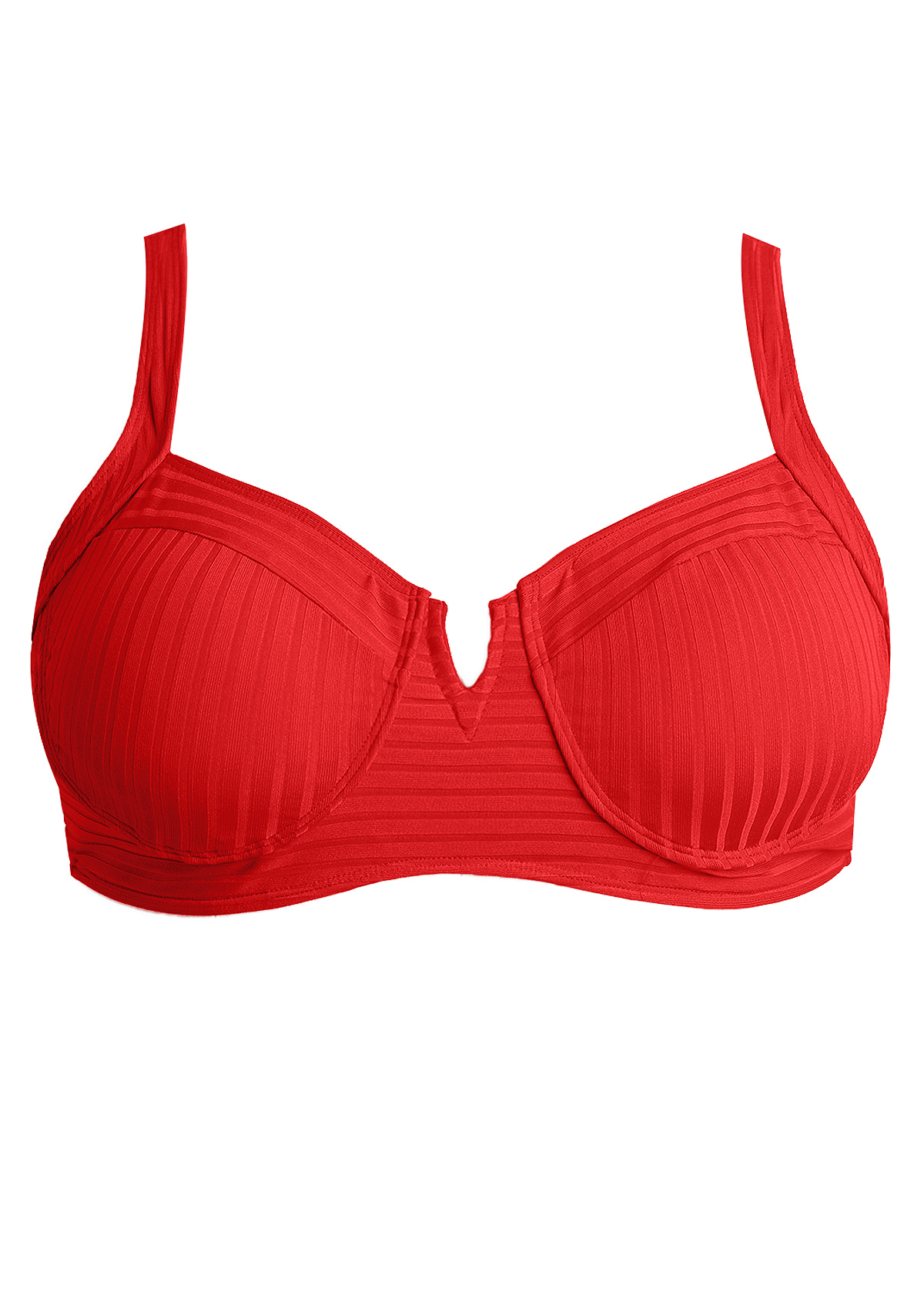 Red swimwear,Plain Color swimwear,ROTITA Tie Square Neck Red Bikini Set