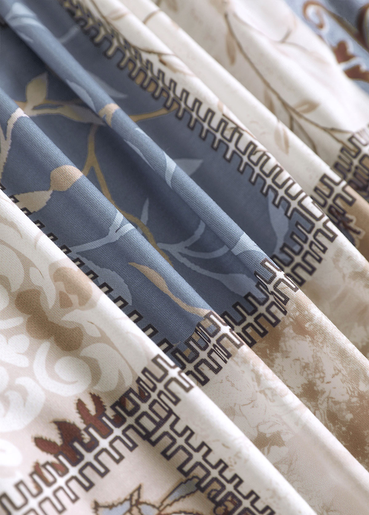 Light Camel tops,Geometric tops,Tribal tops,Plants tops,ROTITA Patchwork Geometric Print Long Sleeve Light Cardigan