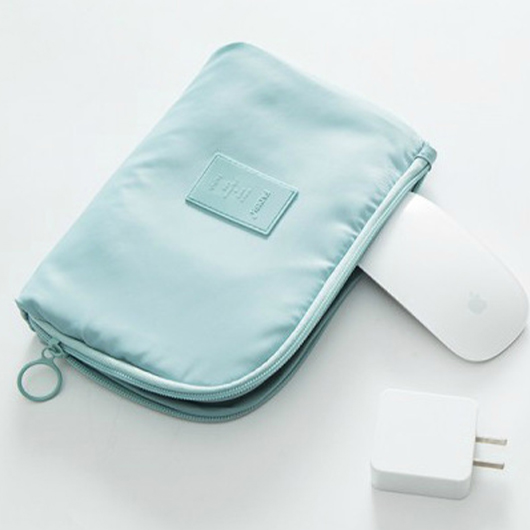 Light Blue Multifunctional Zip Storage Bag
