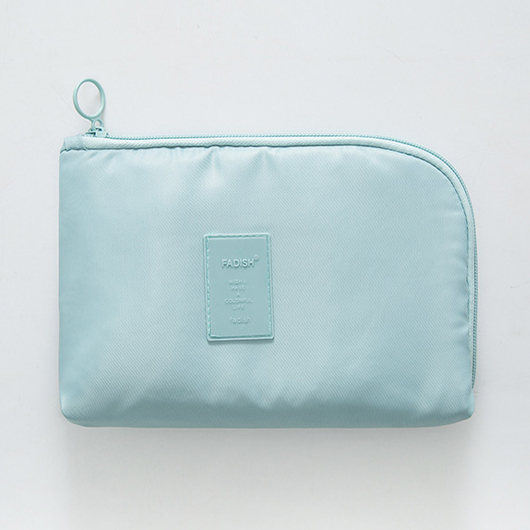 Light Blue Multifunctional Zip Storage Bag