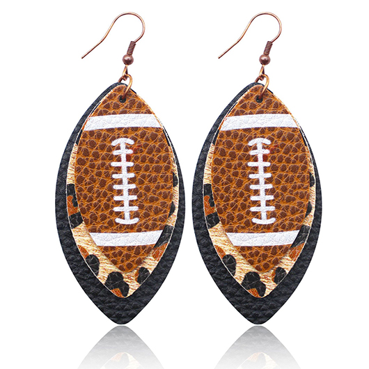 Dark Coffee jewelry,Leopard jewelry,Faux Leather Dark Coffee Leopard Earrings