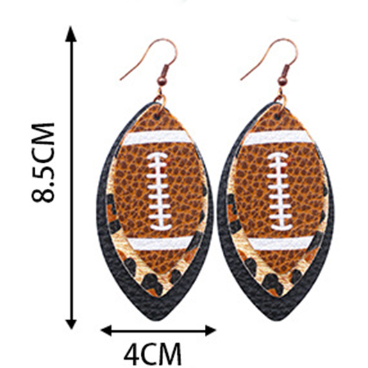 Dark Coffee jewelry,Leopard jewelry,Faux Leather Dark Coffee Leopard Earrings