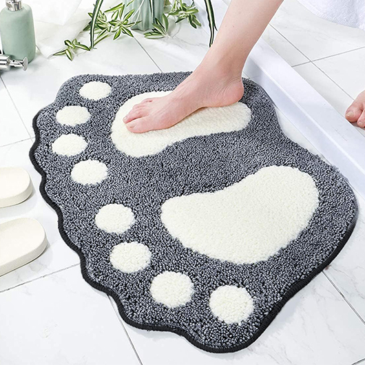 Grey accessories,Contrast Color accessories,Foot-shaped Absorbent Gray Cat Paw Pad