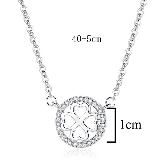 Silver jewelry,Plants jewelry,Hollow Leaf Silver and Copper Detail Necklace