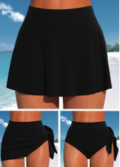 ROTITA Black Multi Way Mid Waisted Pantskirt