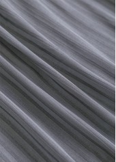 Grey plus size,Plants plus size,ROTITA Plus Size Bowknot Tropical Plants Print Grey Tankini Set