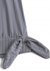 Grey plus size,Plants plus size,ROTITA Plus Size Bowknot Tropical Plants Print Grey Tankini Set